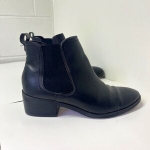Abound Black Leather Chelsea Boots (women's size 7.5)